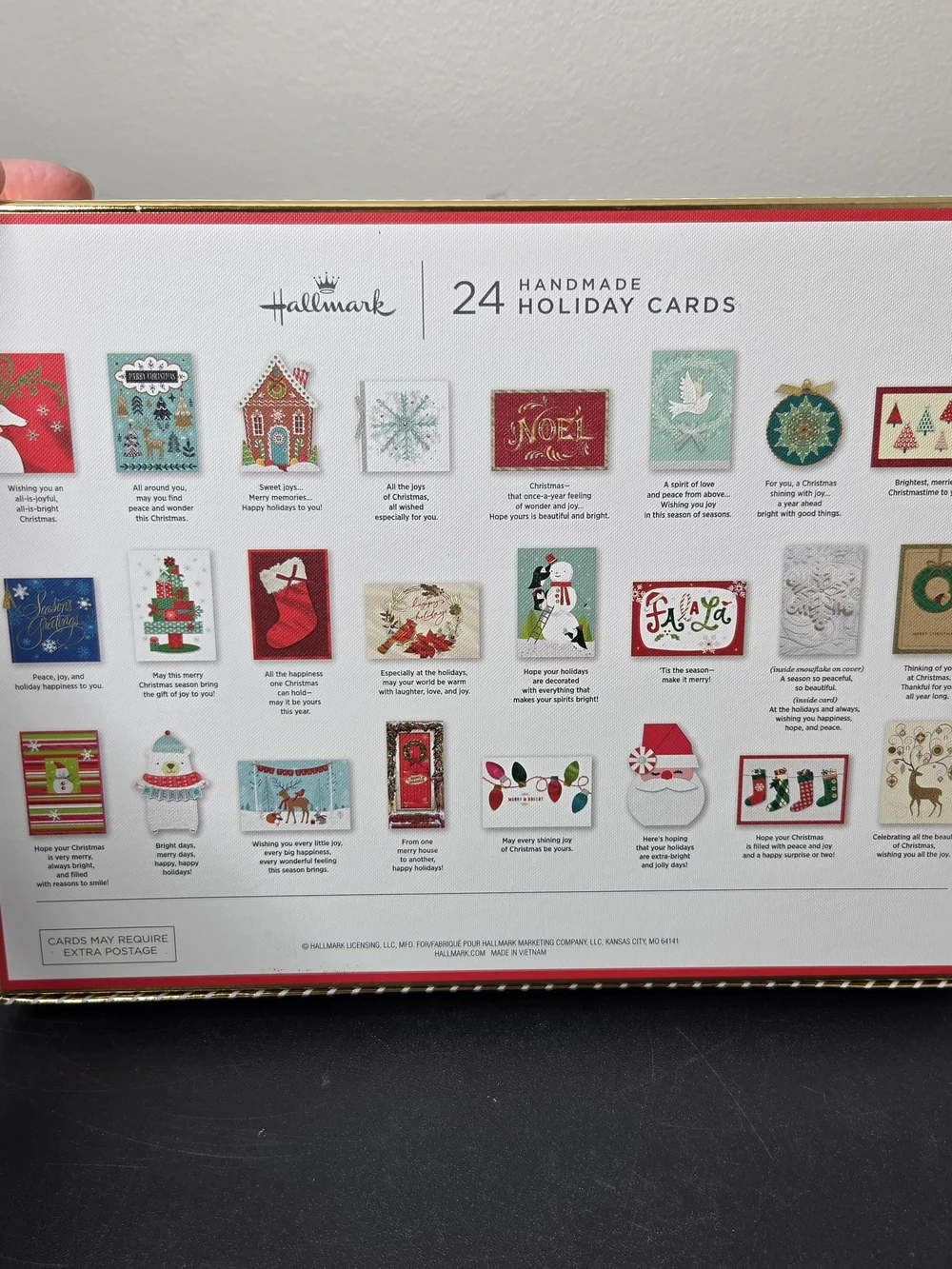 Hallmark 24 Handmade Holiday Cards Assortment